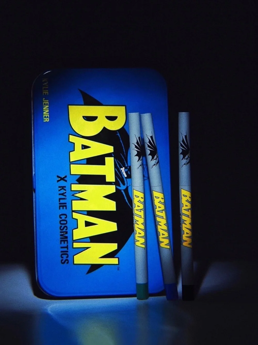 Kylie Cosmetics DC Batman Eyeliner 3pc Set Metallic Green Blue Black New in Box